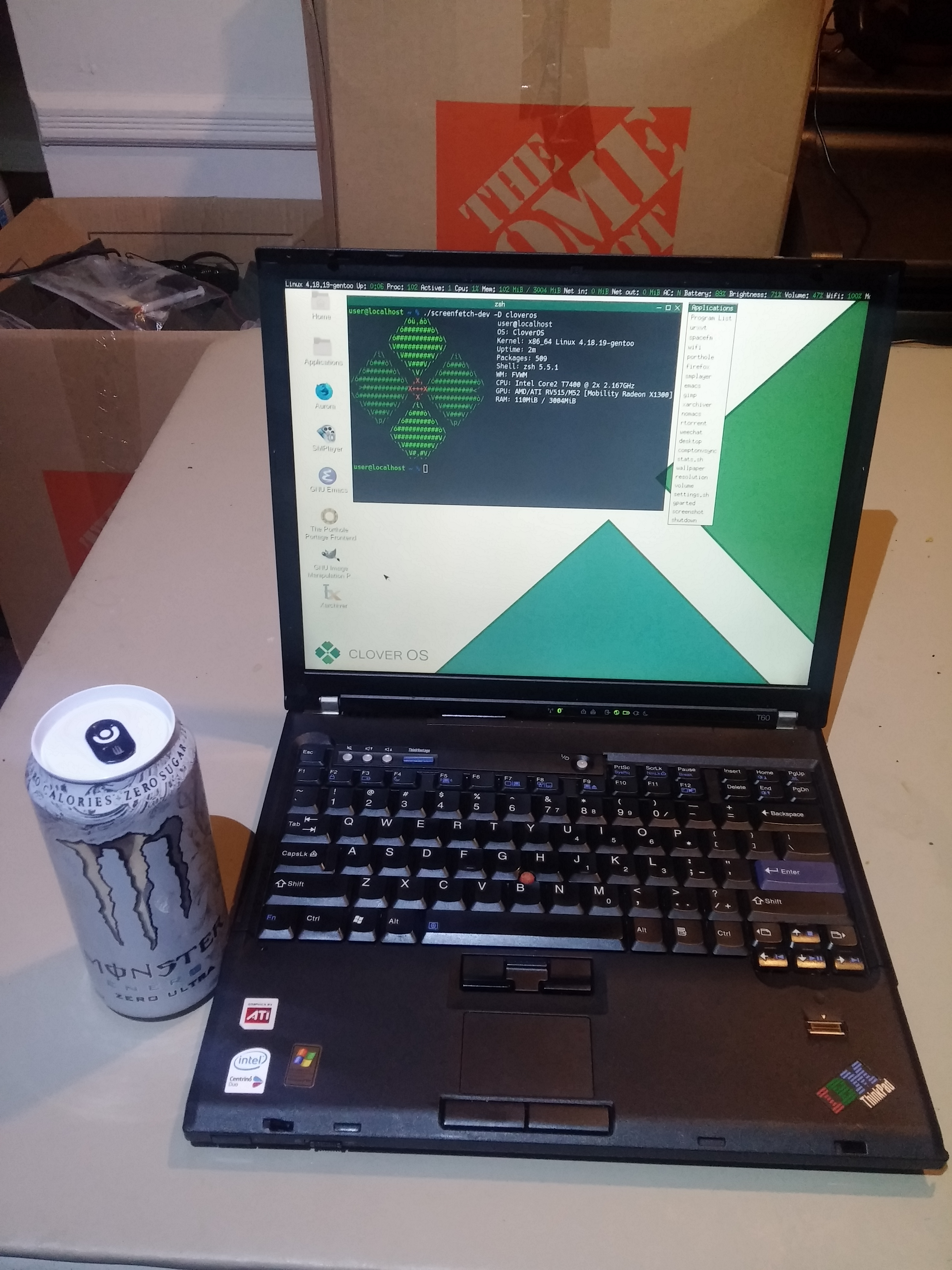 CloverOS-x86_64-20190325.iso screenshot 3