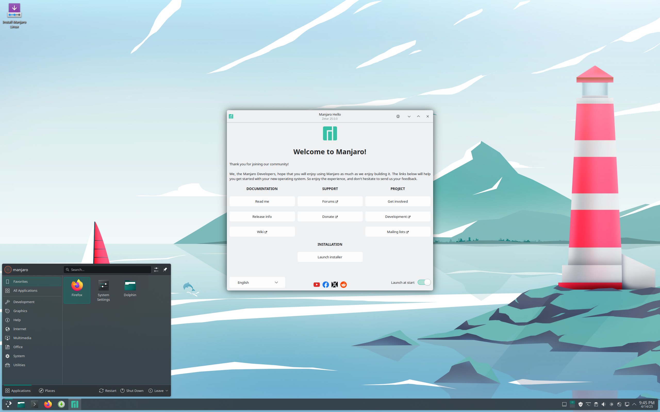 manjaro-kde-25.1-rc2-251230-linux618.iso screenshot 1