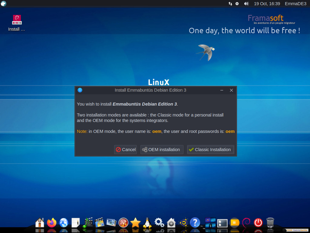 Emmabuntus DE3 1.03 X86 64 screenshot 1