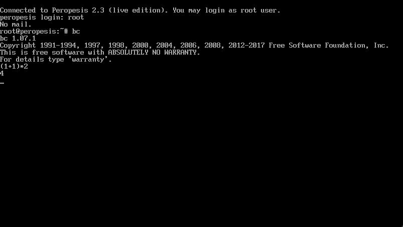 Peropesis-3.0-live.iso screenshot 1