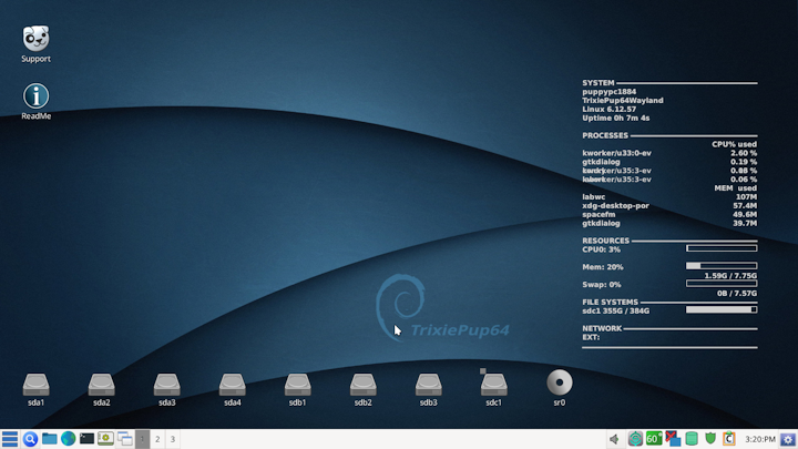 TrixiePup32-Retro-2508-260401.iso screenshot 1