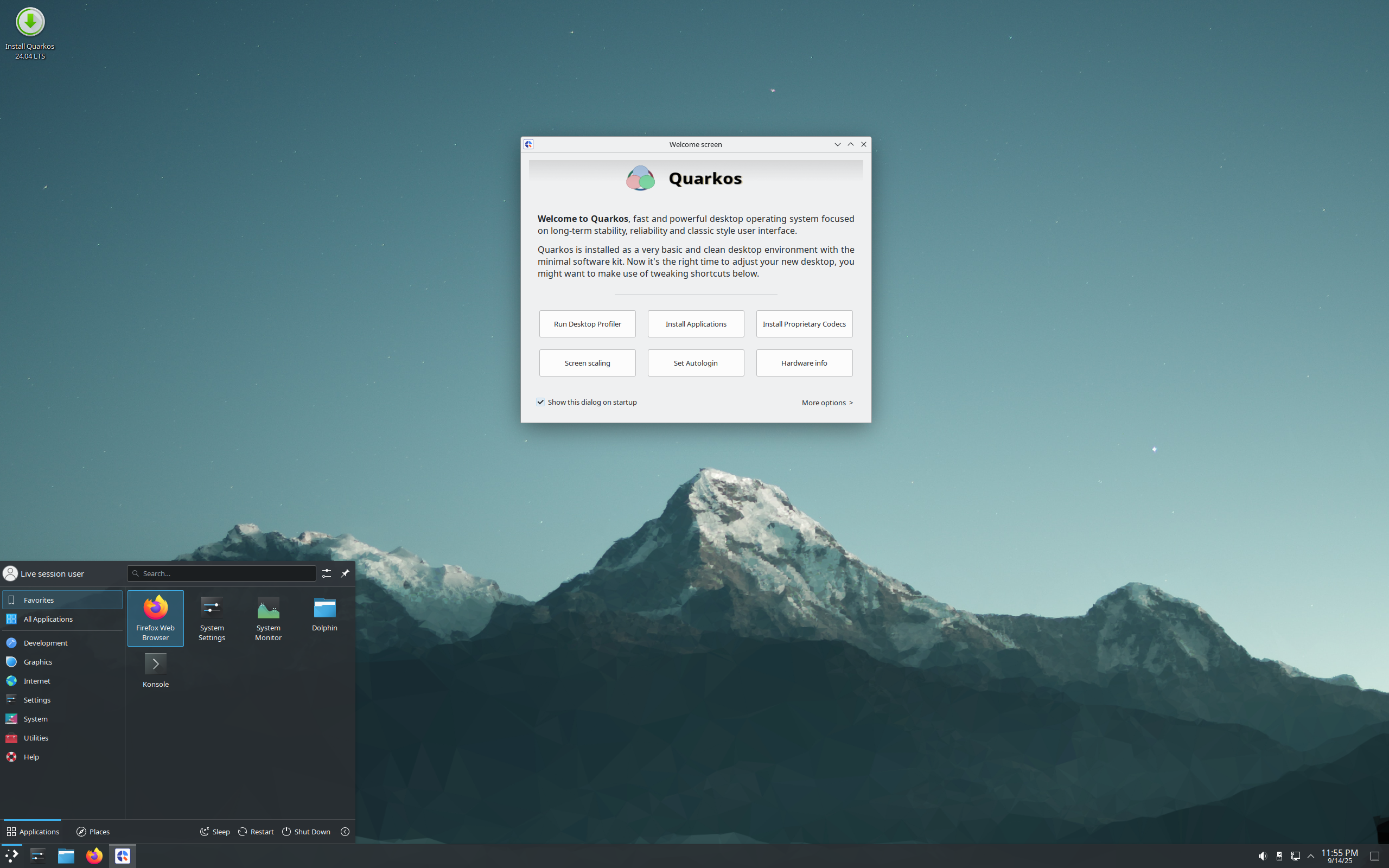 quarkos-24.04-x64.r4.iso screenshot 1
