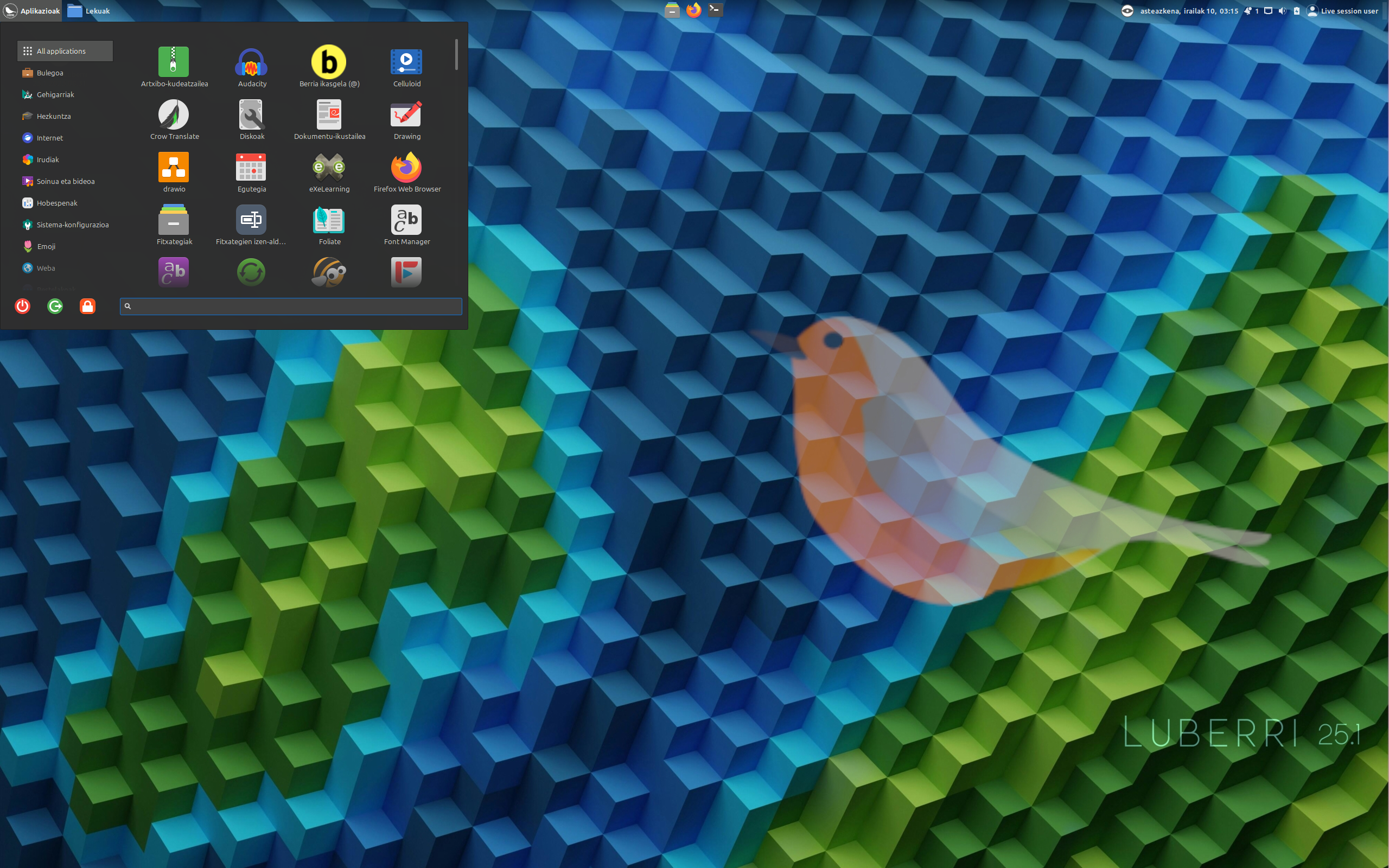 Luberri-25.2.iso screenshot 1