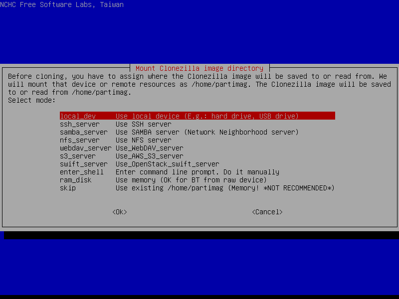 clonezilla-live-2.6.4-10-amd64.iso screenshot 1