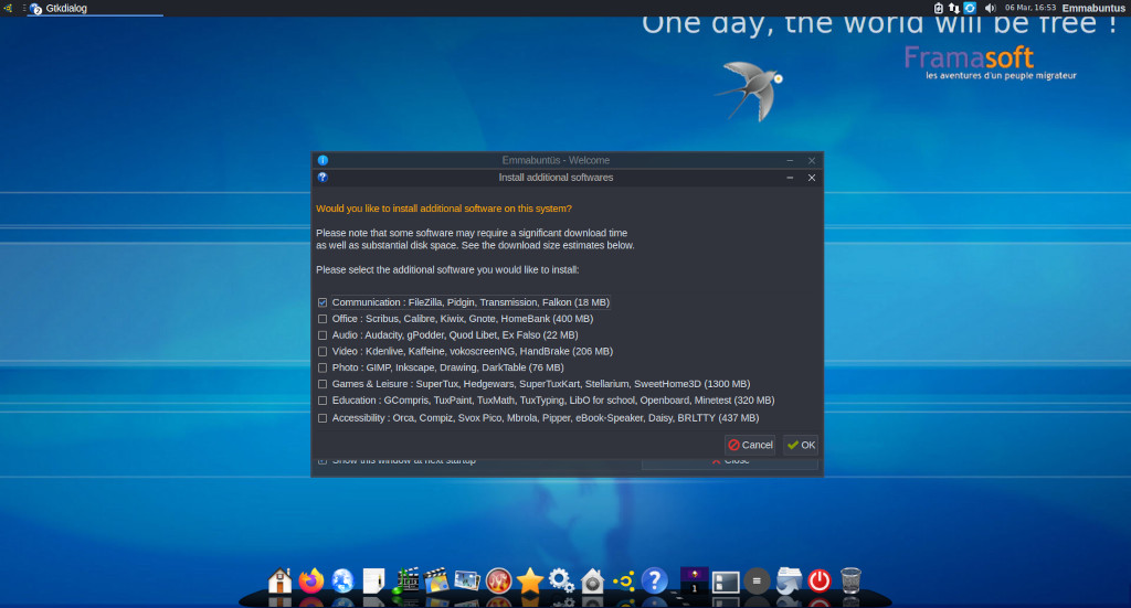 Emmabuntus DE6 Full (Debian Edition 6) 1.01 amd64 screenshot 1