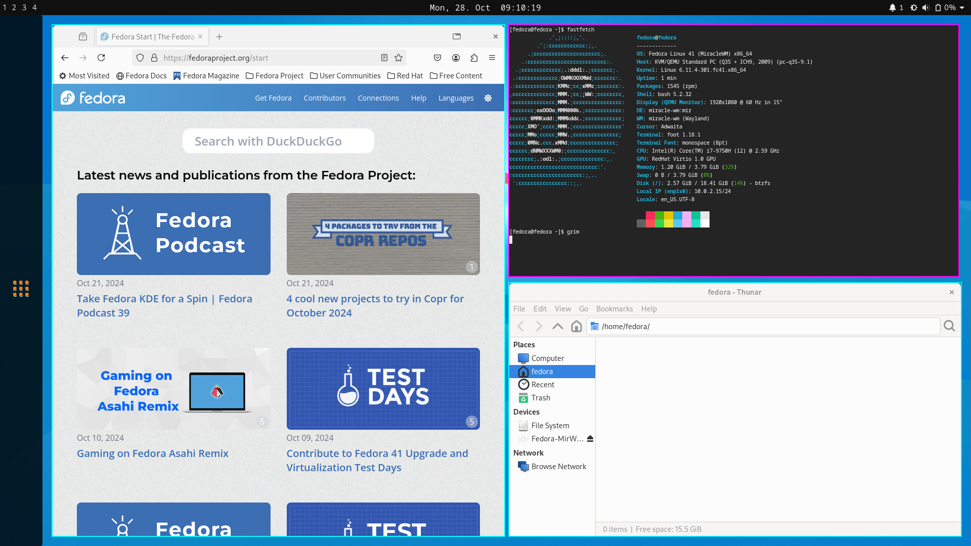 Fedora-MiracleWM-Live-x86_64-42 screenshot 1