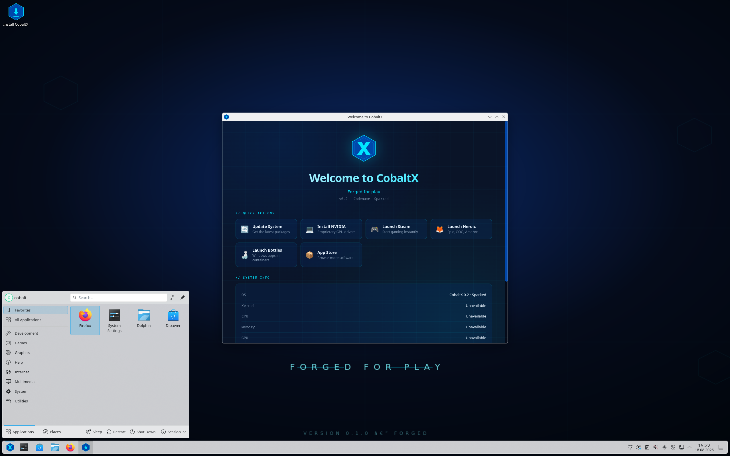 cobaltx-0.2-x86_64.iso screenshot 1