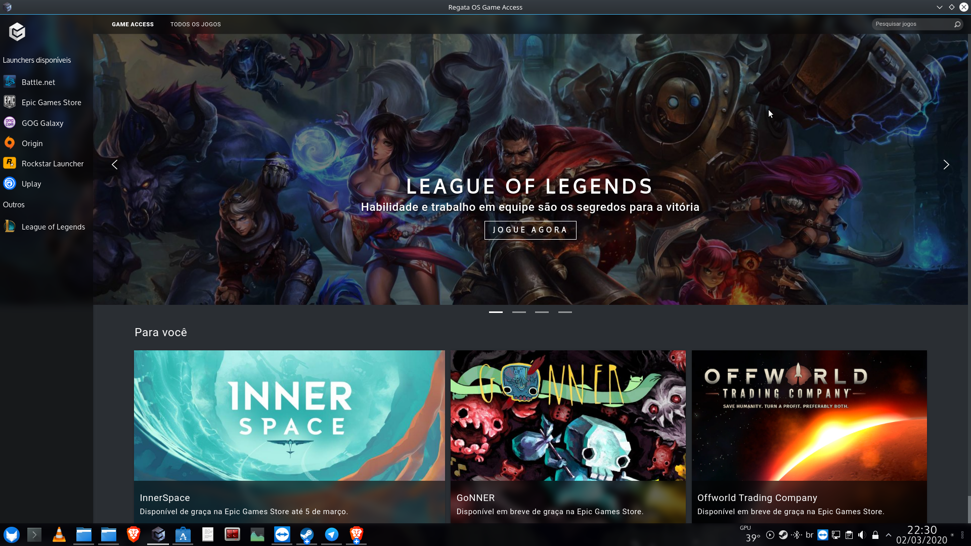 regataOS 19.1.48 Nvidia screenshot 2