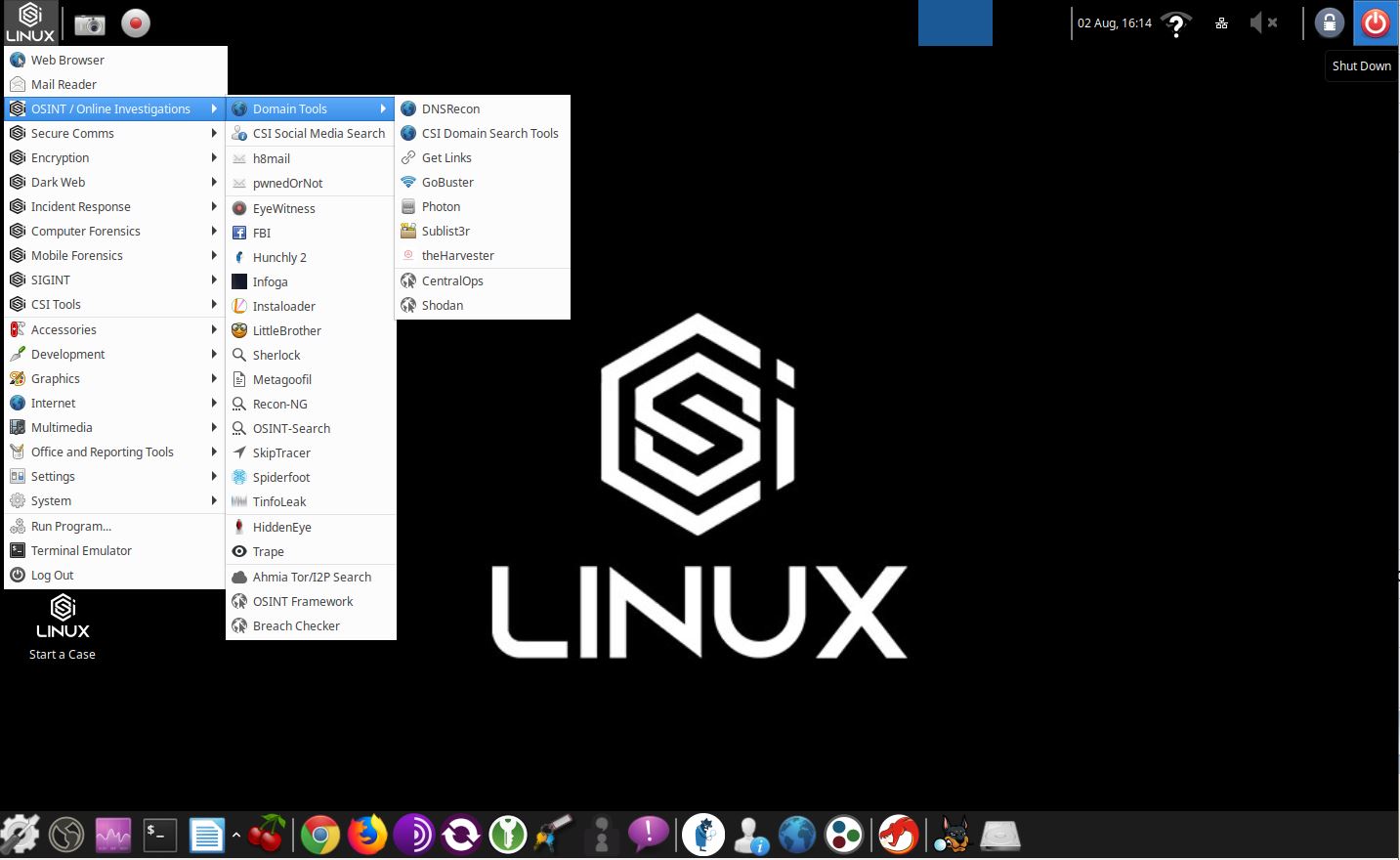 CSI Linux 2020.3 Virtual Appliance screenshot 2
