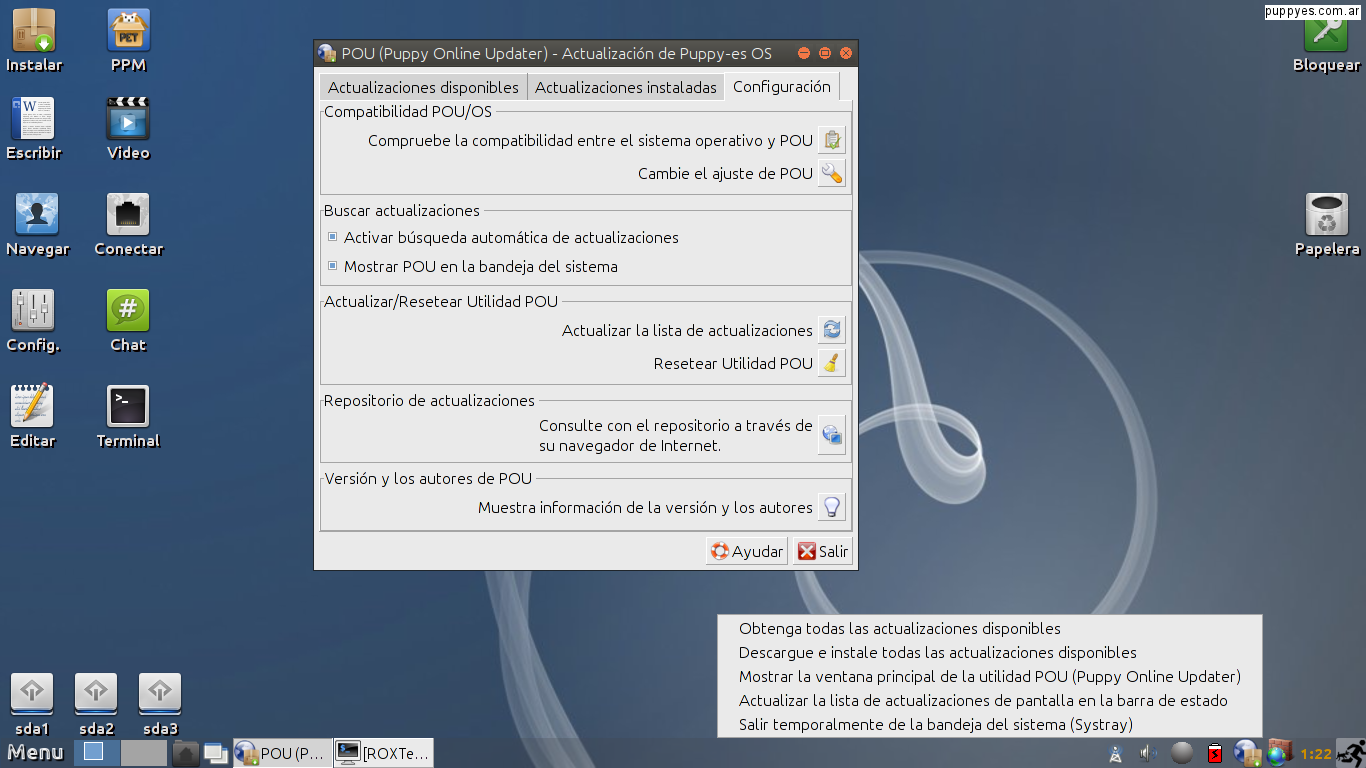 Puppy-es OS Badass screenshot 1