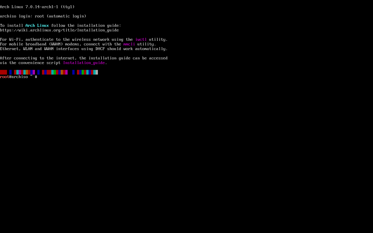 archlinux-2026.08.01-x86_64.iso screenshot 1