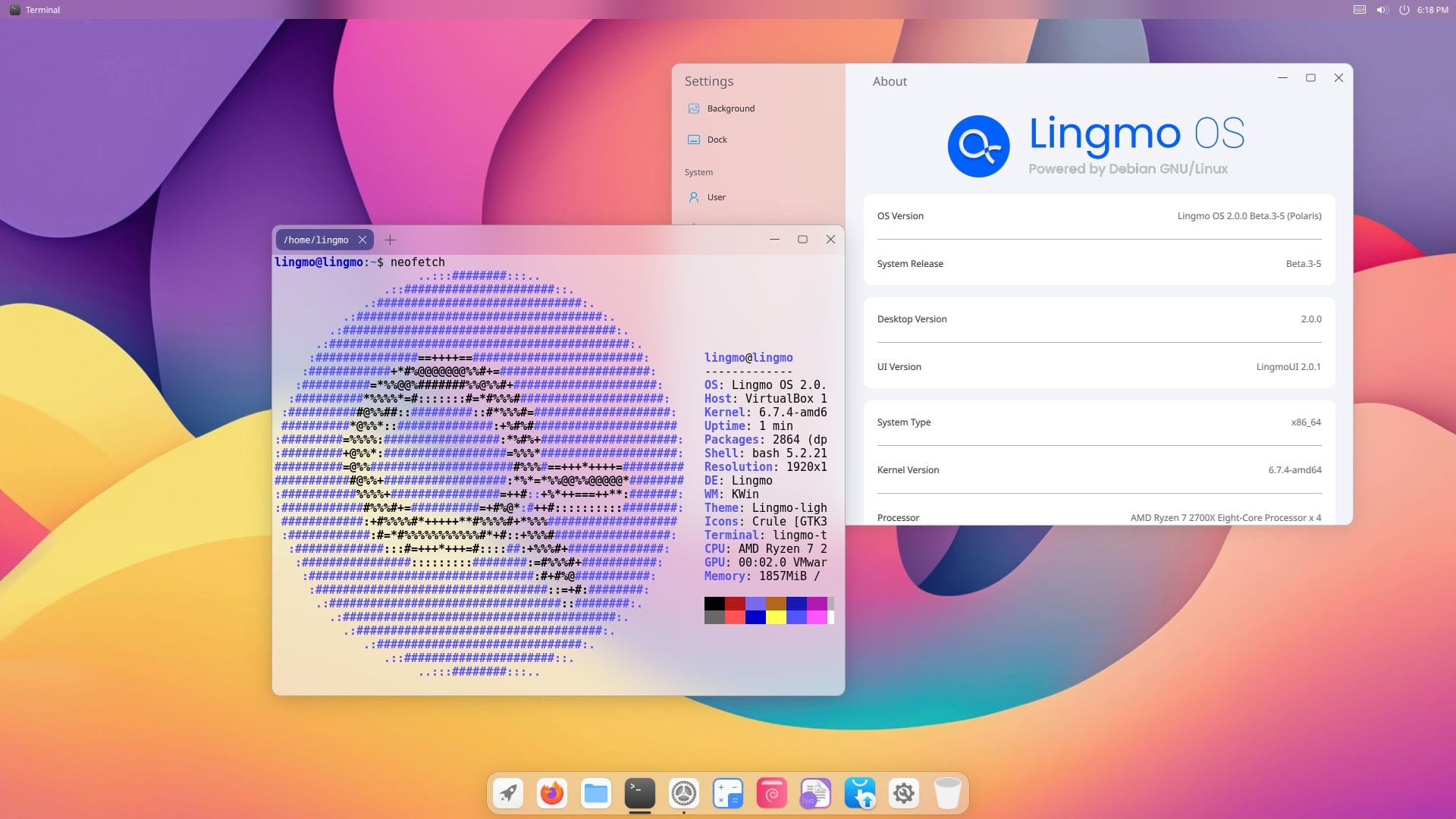 lingmo-os-3.0-rc9-helium-beta-build20250316-desktop-amd64.iso screenshot 1