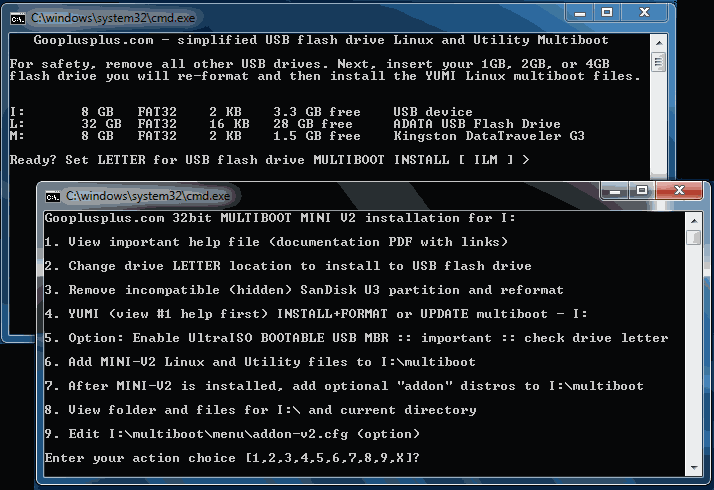 USB Multiboot MINI V2 770MB Linux Plus Gooplusplus 2013 screenshot 1
